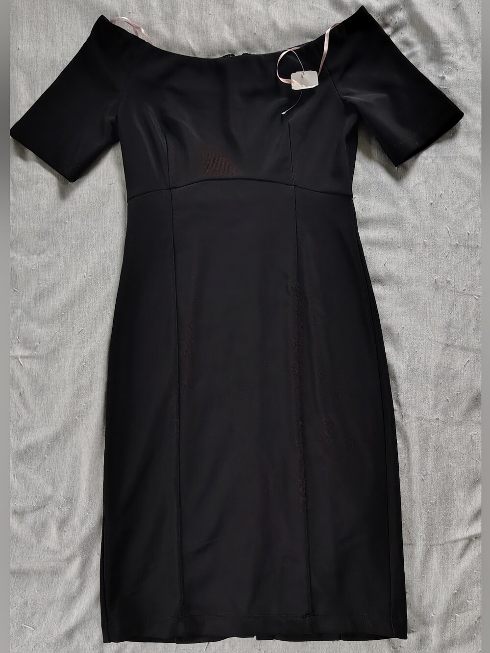 Forever 21 Classic Off-Shoulder Black Knee Length Dress Size Small NWT Y2K